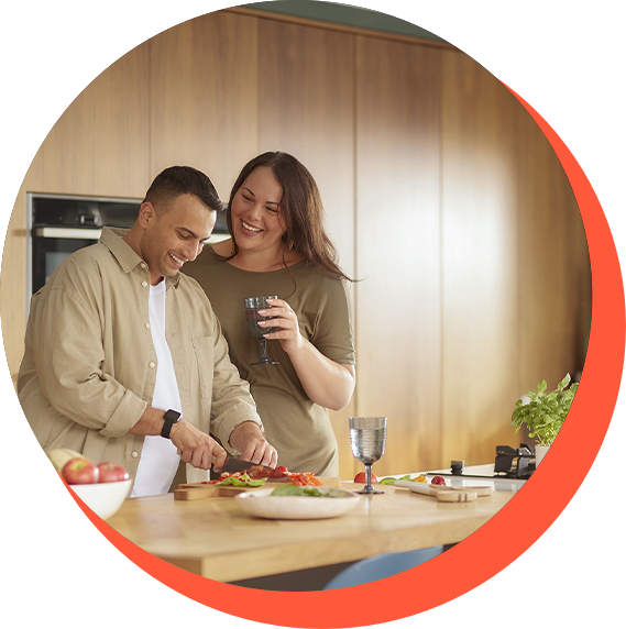 Repas heureux et gourmand